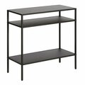 Hudson & Canal Henn  Hart  Ricardo Blackened Bronze Side Table with Metal Shelves - 24 x 24 x 10 in. ST0513